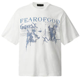 FEAR OF GOD Thorn barrage print T-Shirts