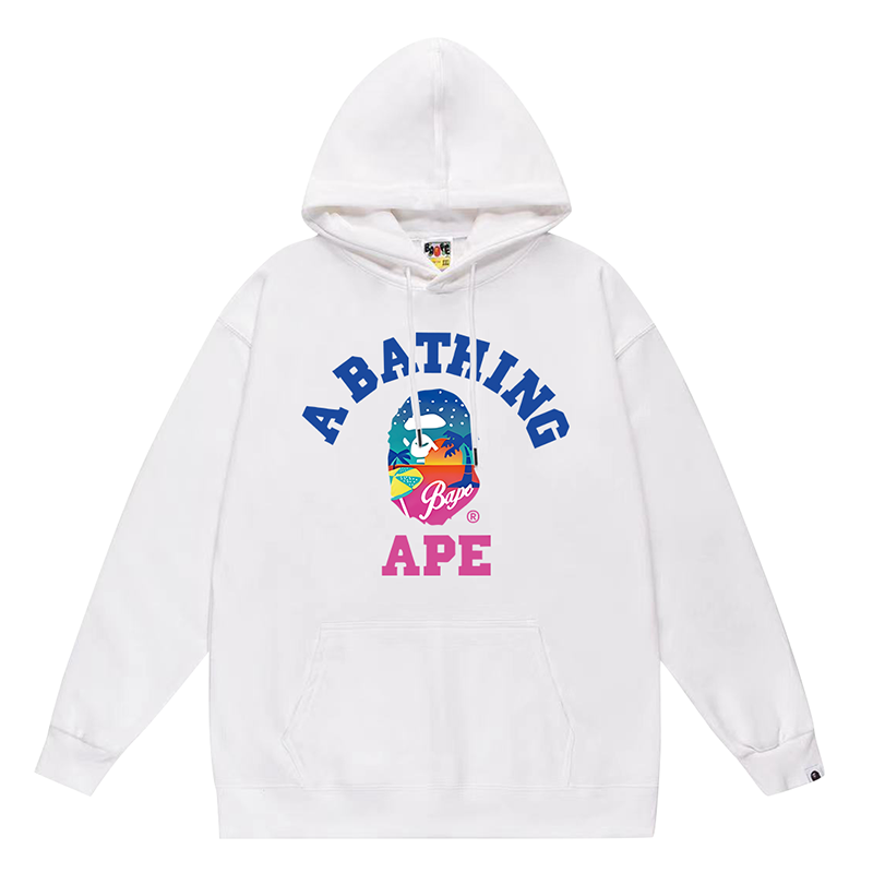 BAPE Ape Head Letter Pattern Print Hoodie