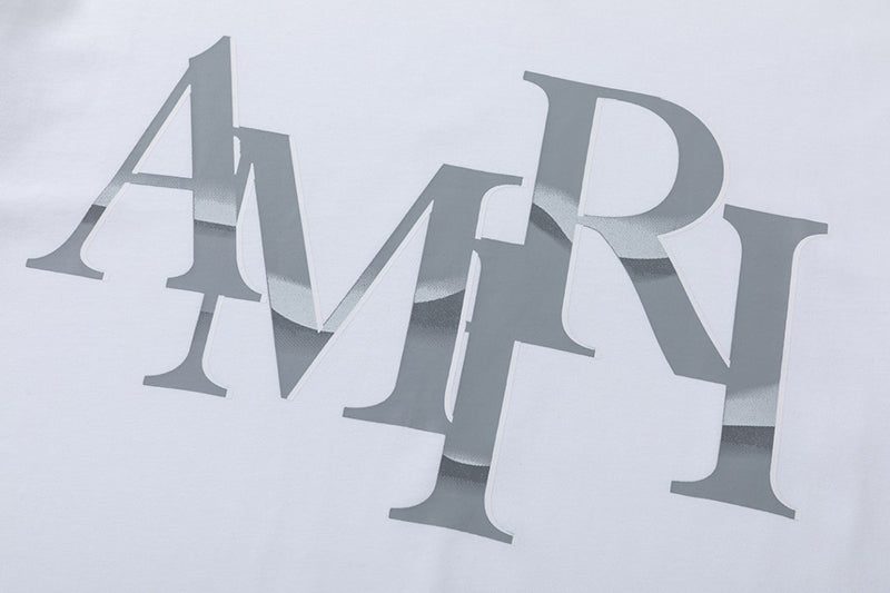 AMlRl Staggered Logo Print Cotton Jersey T-Shirt