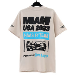 Palm Angels X Haas Moneygram Team Monaco-print T-Shirs