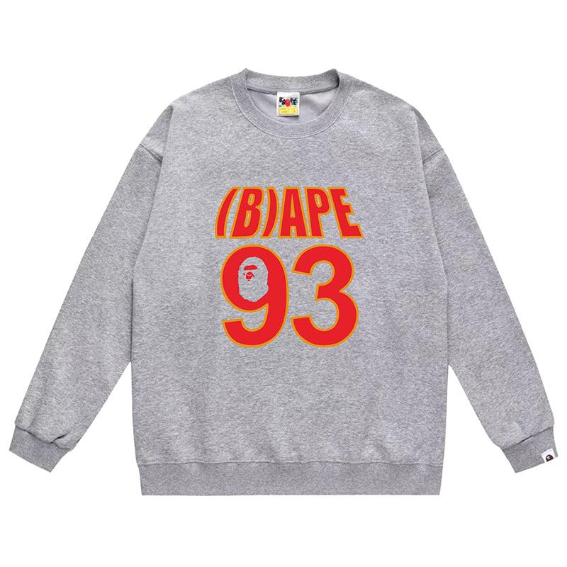 BAPE Ape Head WGM Alphanumeric Print Sweatshirt