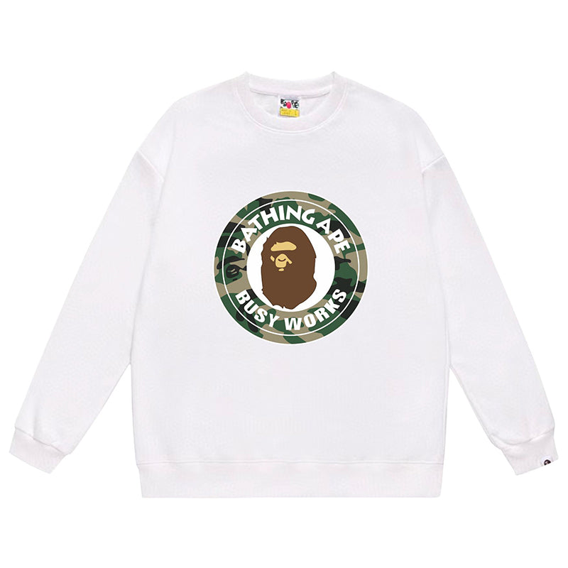 BAPE Woodland Camo Busy Works Sweatshirt