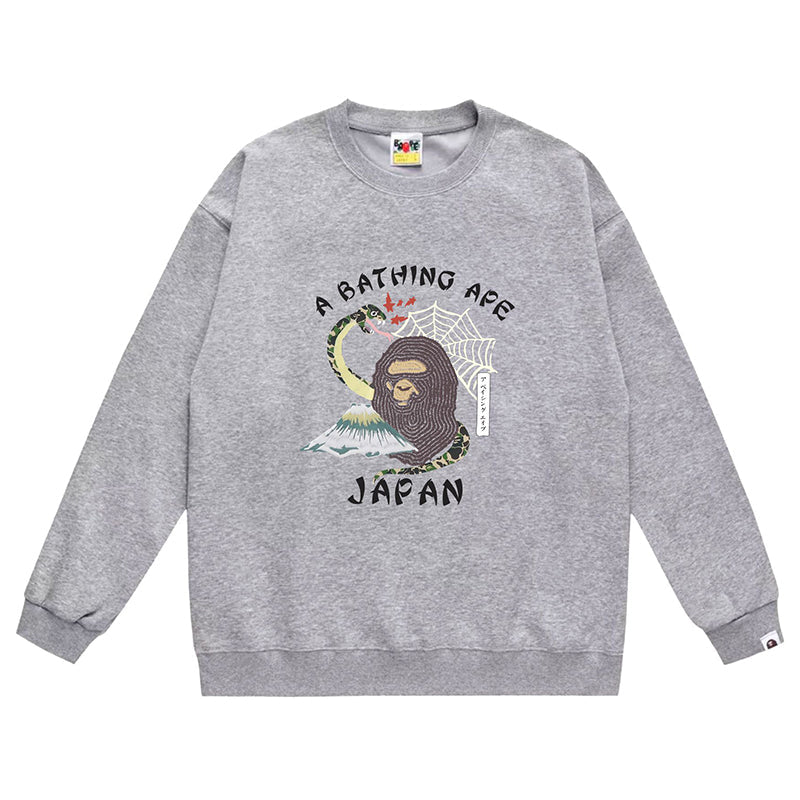 BAPE Ape Head Camo Print Sweatshirt