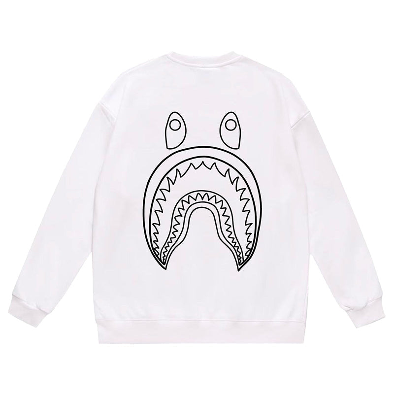 BAPE x Stussy Ape Head Pattern Print Sweatshirt