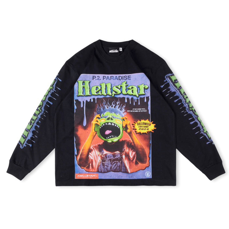 Hellstar Horror Book Longsleeves T-shirt