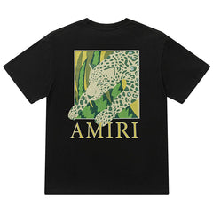 Amiri Men's Black Leopard T-shirt