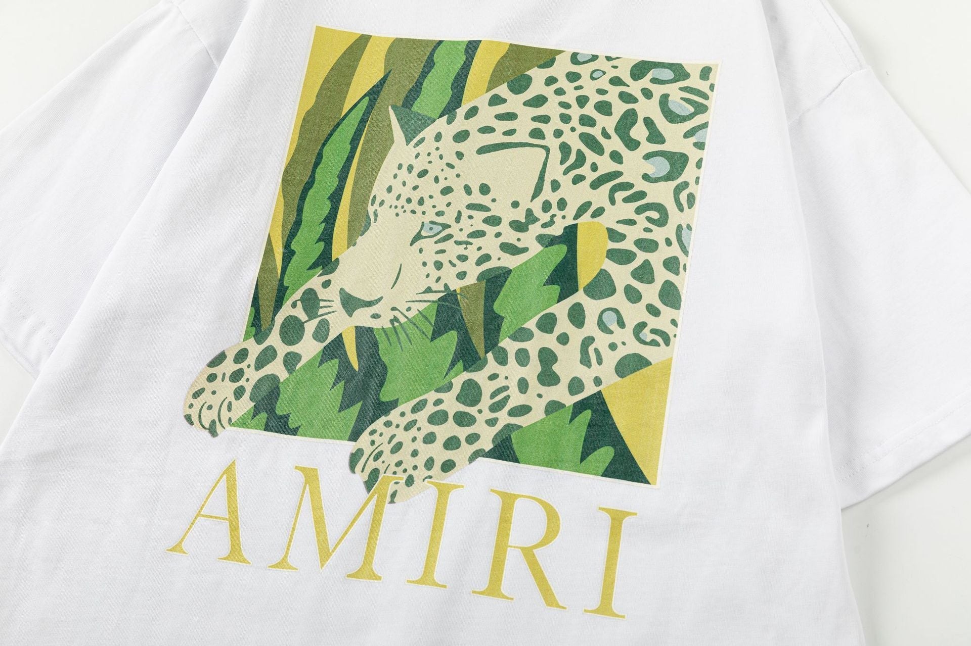 Amiri Men's Black Leopard T-shirt