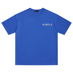 Purple Brand Clean Jersey Logo T-Shirt Blue