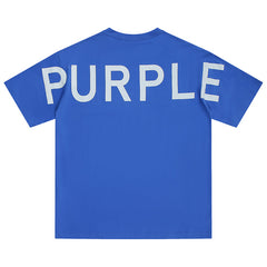 Purple Brand Clean Jersey Logo T-Shirt Blue