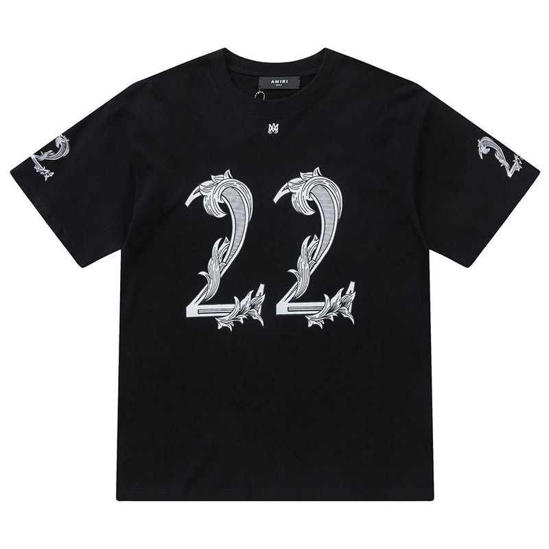 Amiri 22 Logo-Printed Crewneck T-Shirt