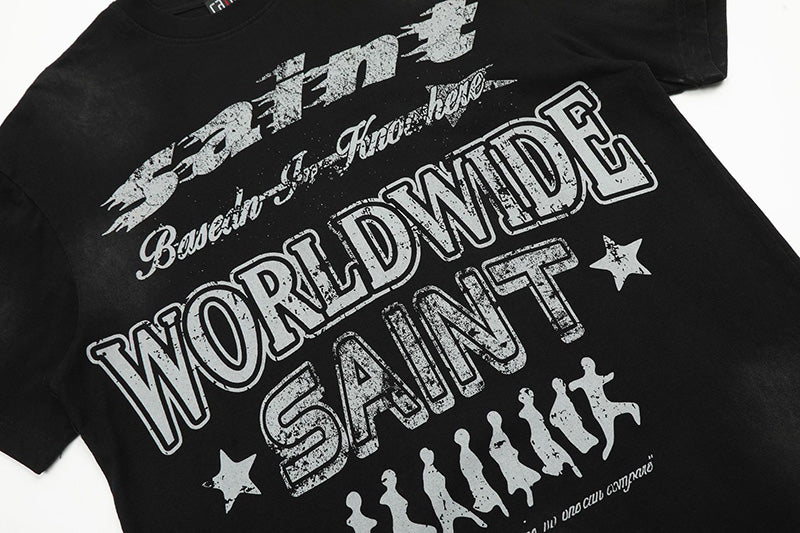 SAINT MICHAEL Logo Print T-Shirts