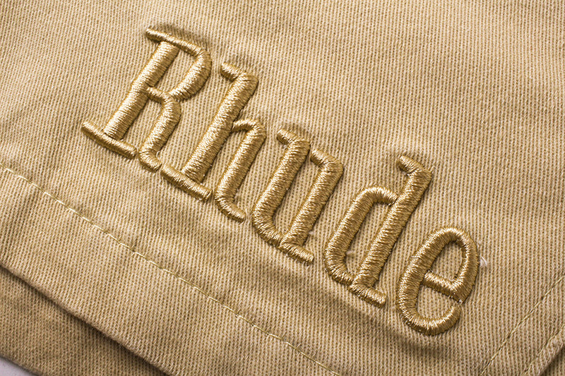 RHUDE Embroidered Letters Logo Shorts