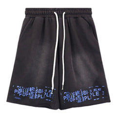 Purple Brand  Letter Logo Printed Shorts