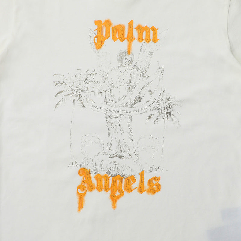 Palm Angels Logo-Print Cotton T-Shirt