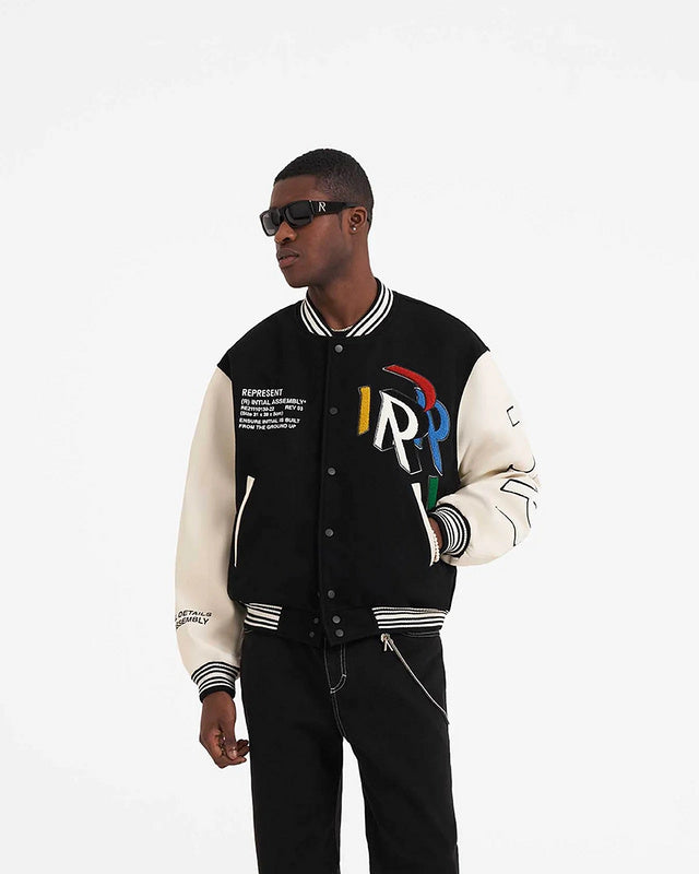 REPRESENT INITIAL VARSITY JACKET