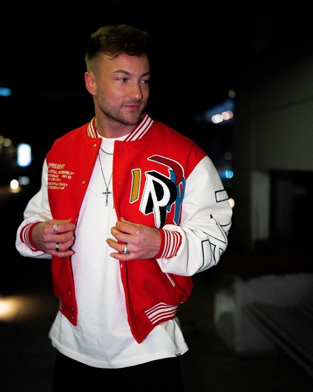 REPRESENT INITIAL VARSITY JACKET