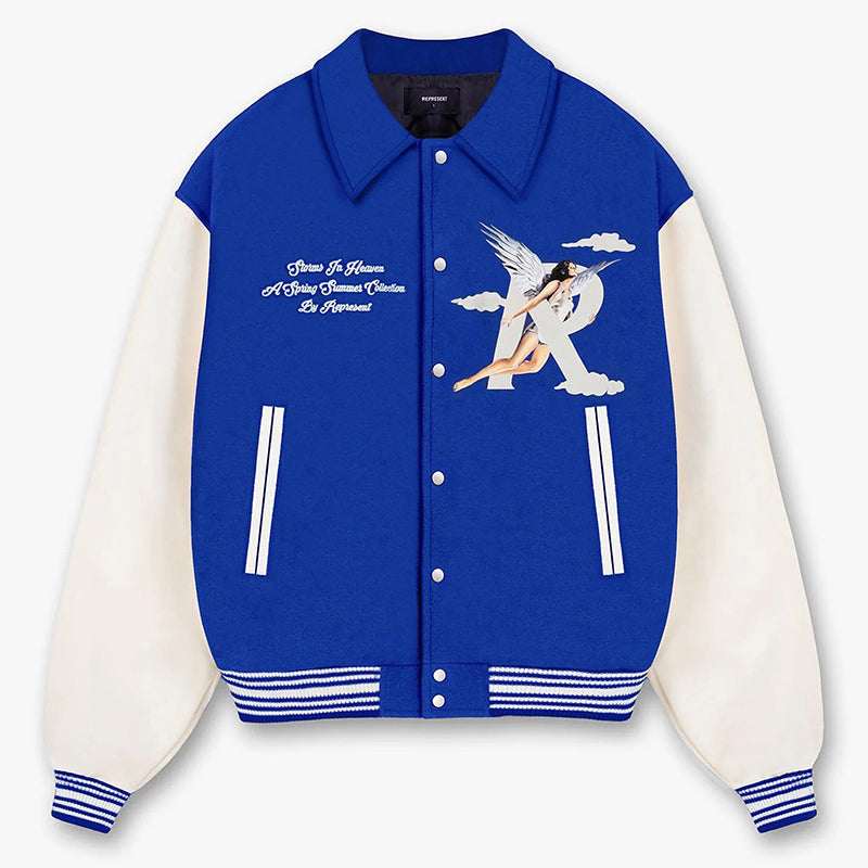 REPRESENT Storms In Heaven Varsity Jacket