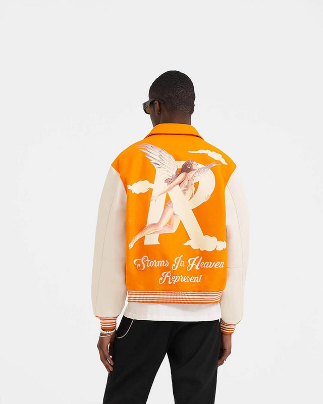 REPRESENT Storms In Heaven Varsity Jacket