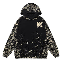 AMIRl Bandana BleachAll Over Hoodie