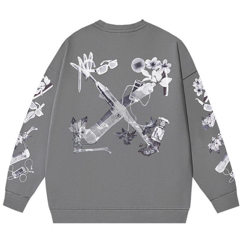 OFF WHITE Logo-Print Cotton Sweatshirts