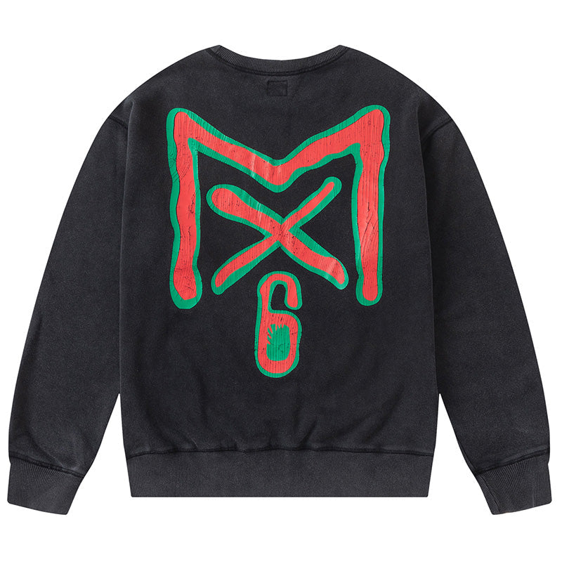 SAINT MICHAEL Logo-print Cotton Sweatshirt