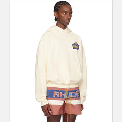 RHUDE Logo-Print Cotton Hoodie