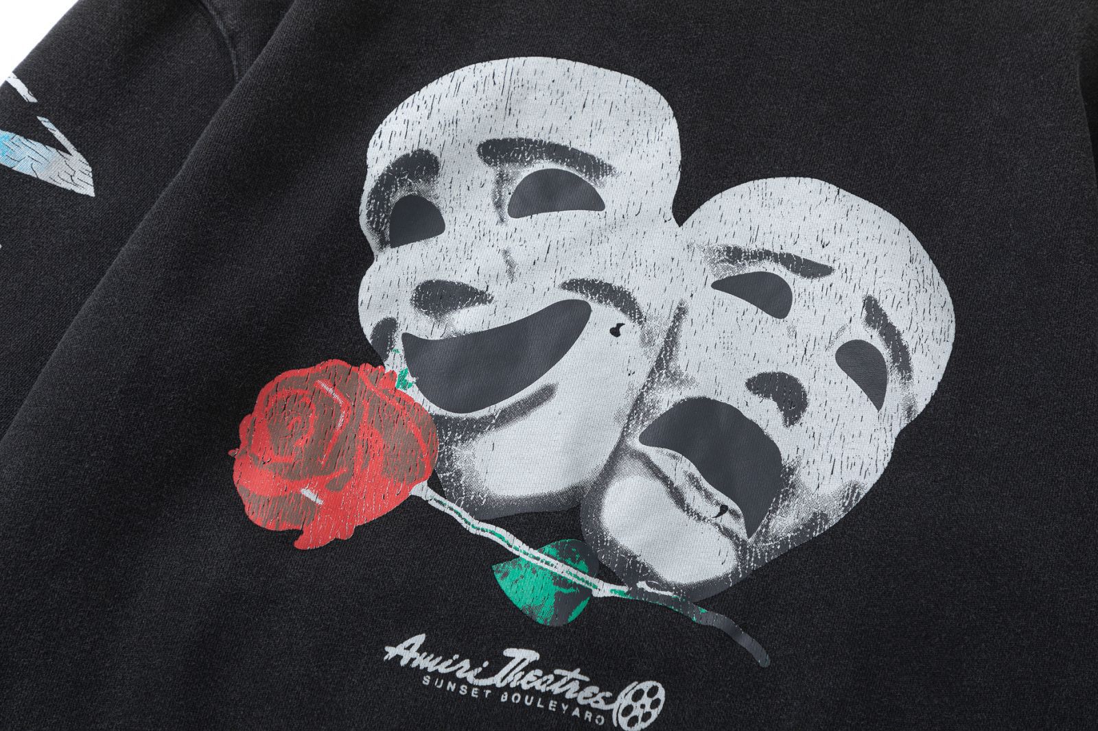 AMIRI Theater Masks Print Cotton Hoodie