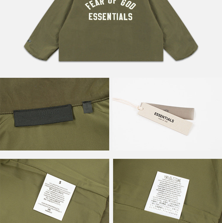 Fear of God Essentials Textured Nylon Trucker Jacket