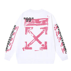 Off White Logo Cotton Sweatshirts