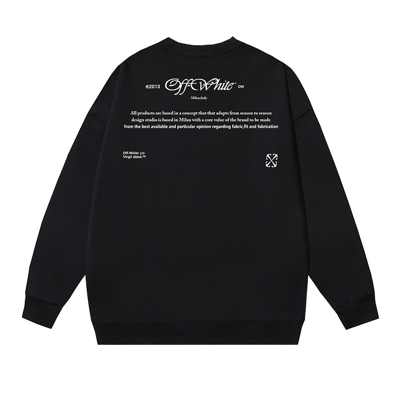 Off White Logo Cotton Sweatshirts