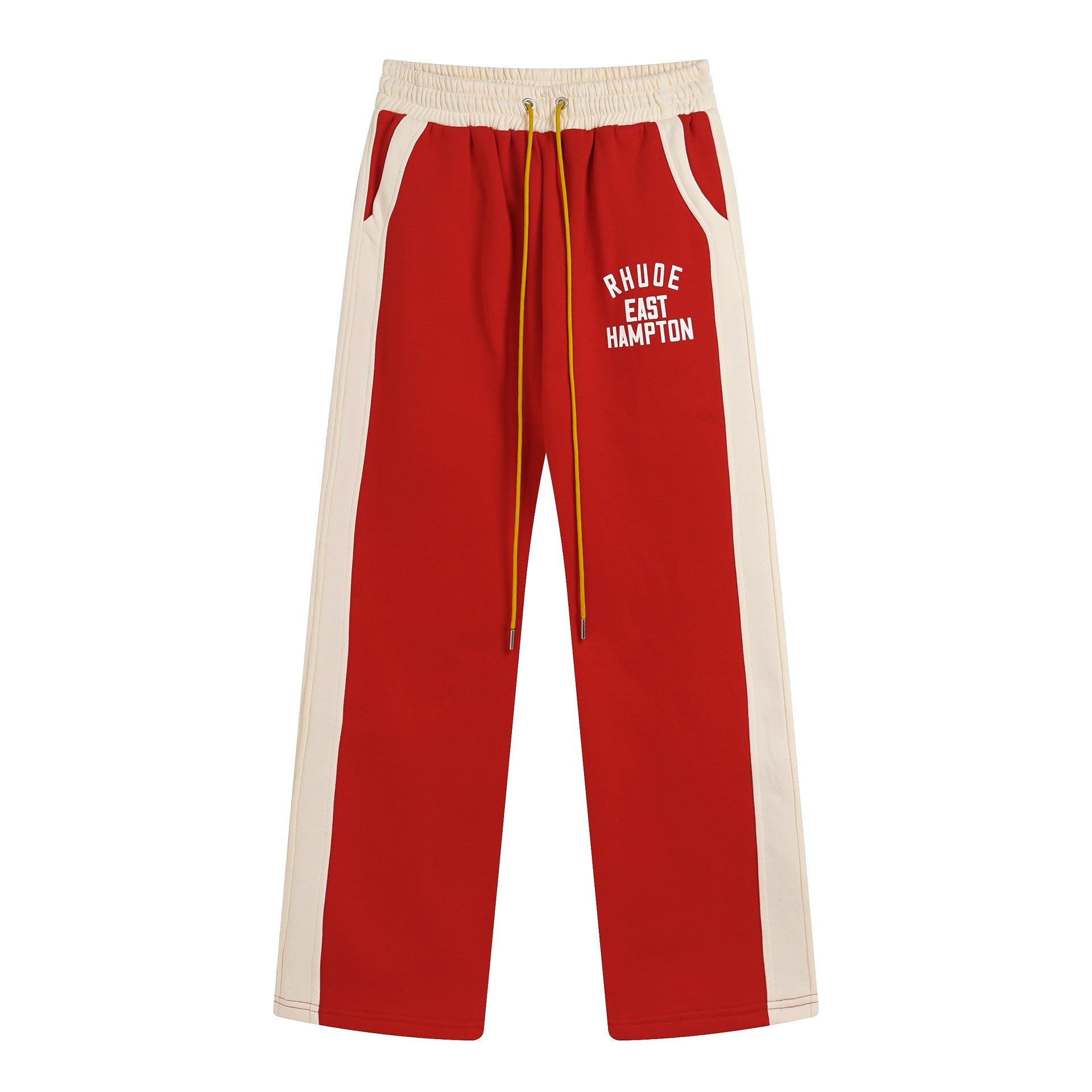 RHUDE Contrast Varsity cotton sweatshirt pant sets