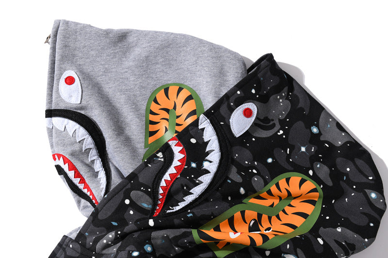 BAPE Space Camo Shark WGM Full-Zip Hoodie