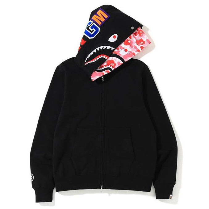 Bape shark full zip double hoodie