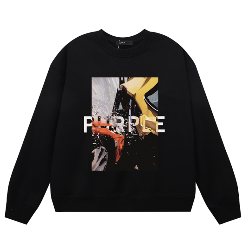 Purple Brand Logo Printed Sweatshirts