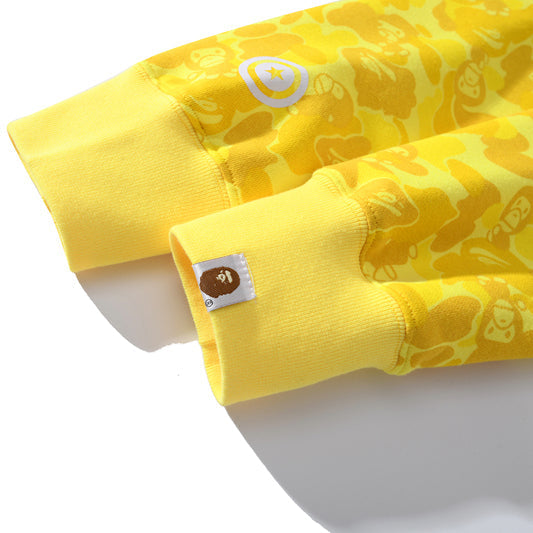 BAPE Shark Yellow Zipper Hoodie