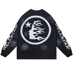 Hellstar Studios Classic Print Long Sleeve Tee