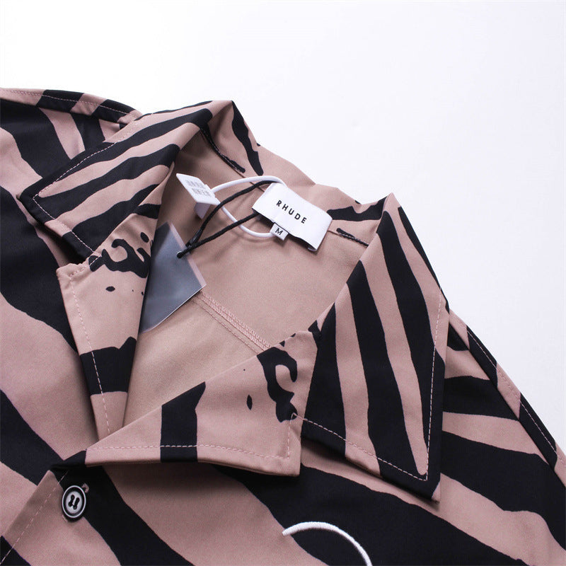 Rhude Zebra Silk Shirts