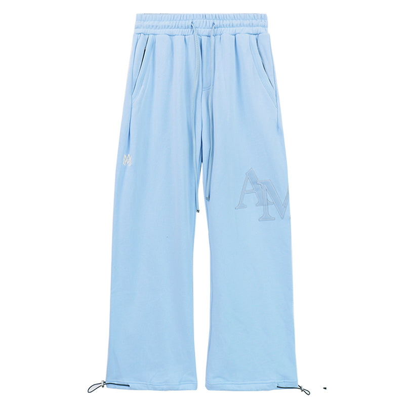 AMIRI Leather Logo Cotton-Jersey Pant