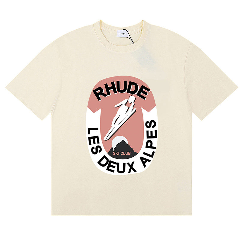 RHUDE Les Deux Alpes Cotton T-Shirts