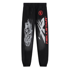 Hellstar Skull Flare Bottom Pants