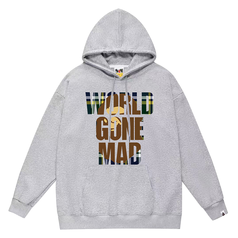 BAPE Ape Head Letter Pattern Print Hoodie