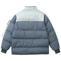 STONE ISLAND Multi-element patchwork down jacket