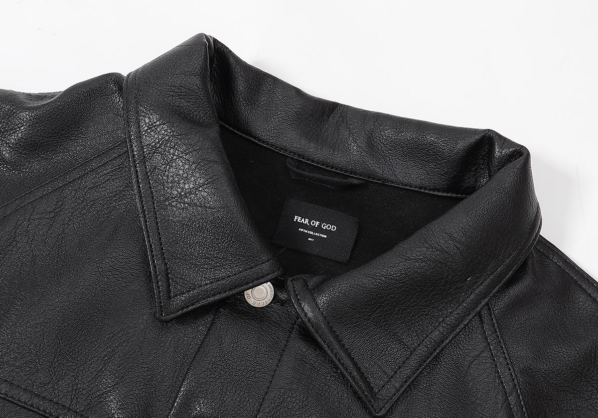 FEAR OF GOD casual leather jacket