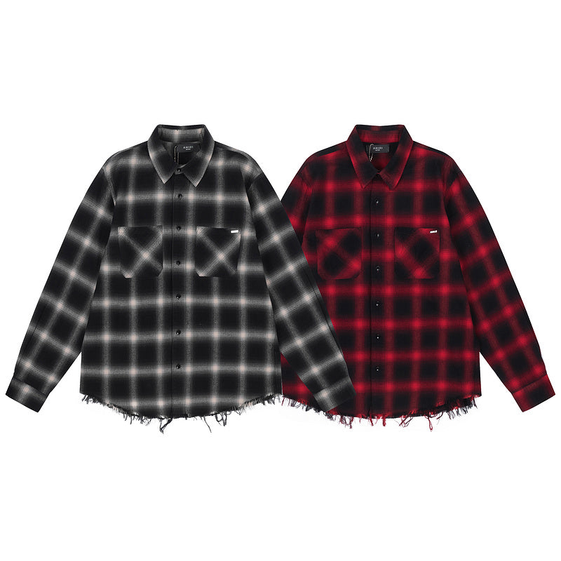 AMIRI plaid long sleeve shirt