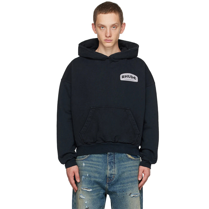 RHUDE Cartoon letter pattern printing Hoodie