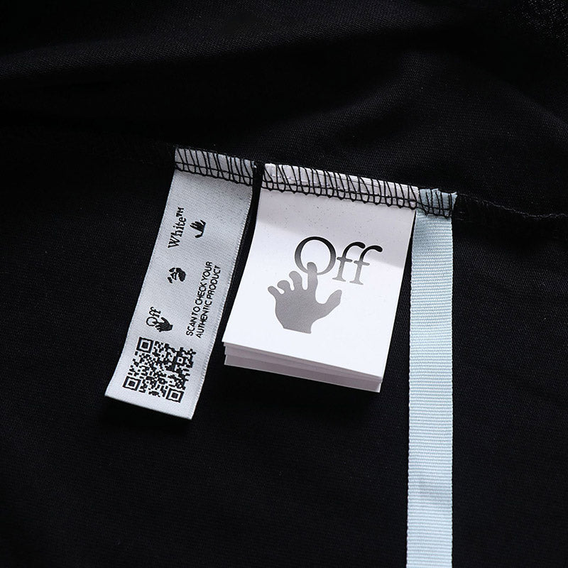 OFF WHITE Moon arrow pattern T-Shirts