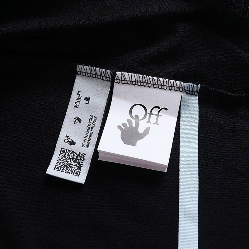 OFF WHITE Cartoon color spelling arrow pattern T-Shirts