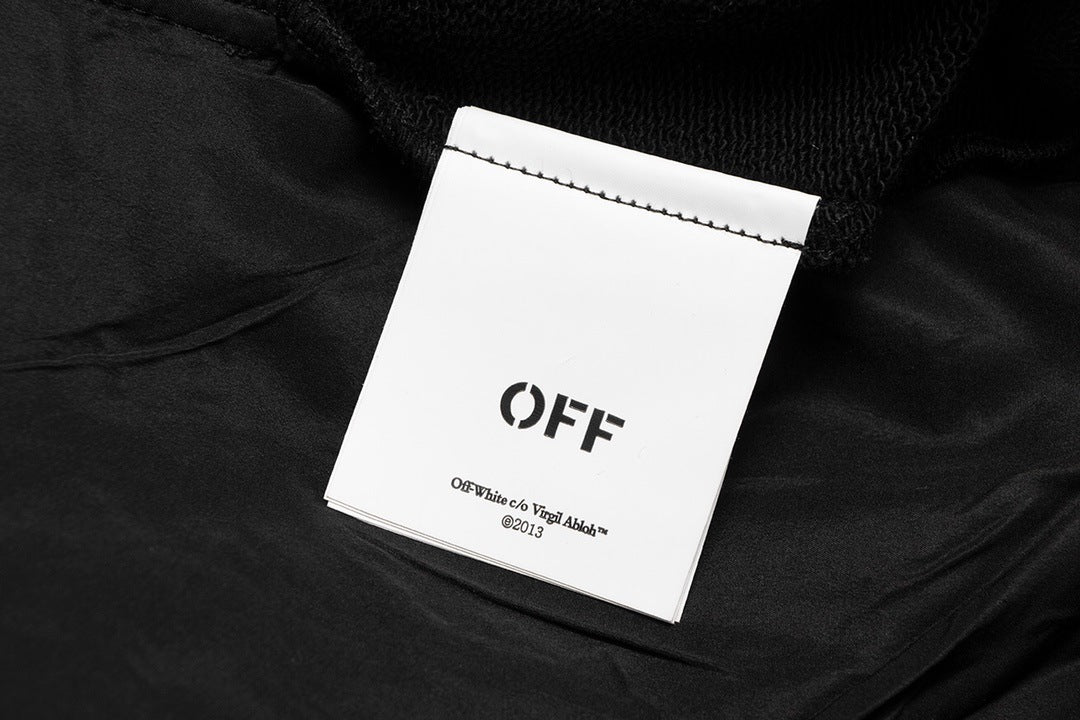 OFF WHITE half zip pullover jacket