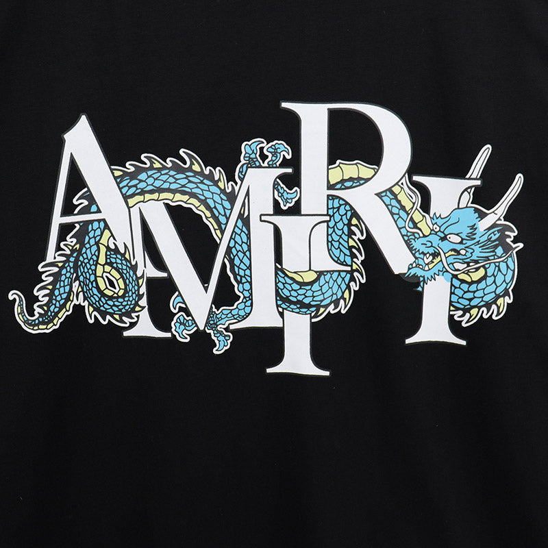 AMIRI Dragon logo-print cotton-jersey T-shirts