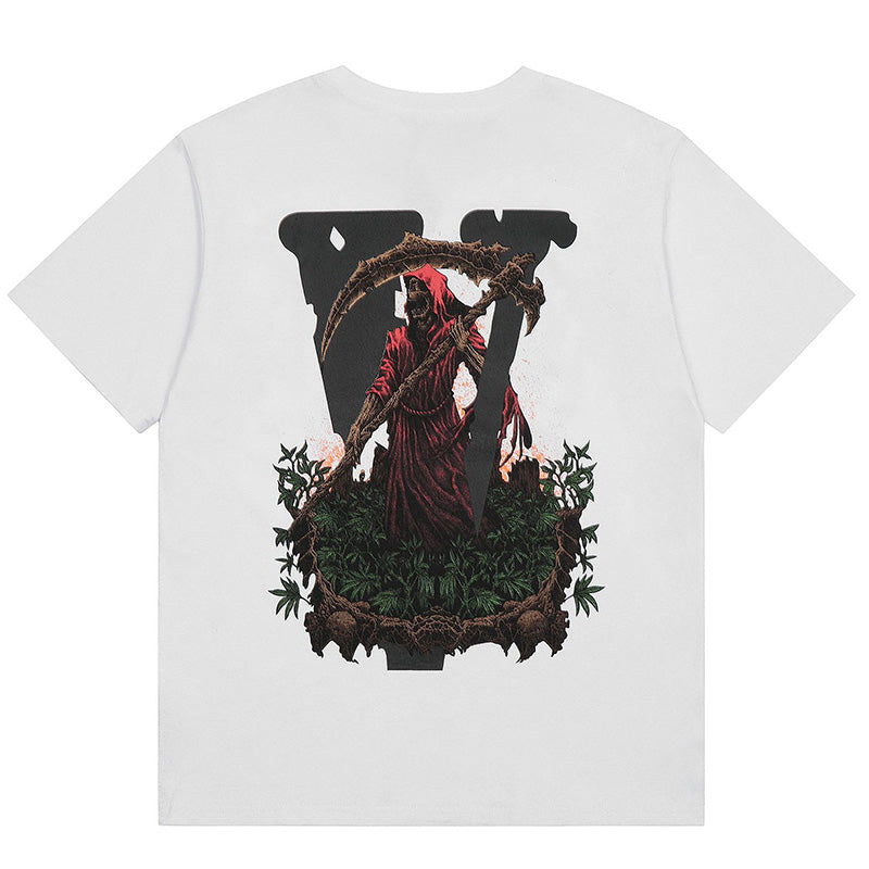 VLONE PSkeleton devil big V print T-Shirts